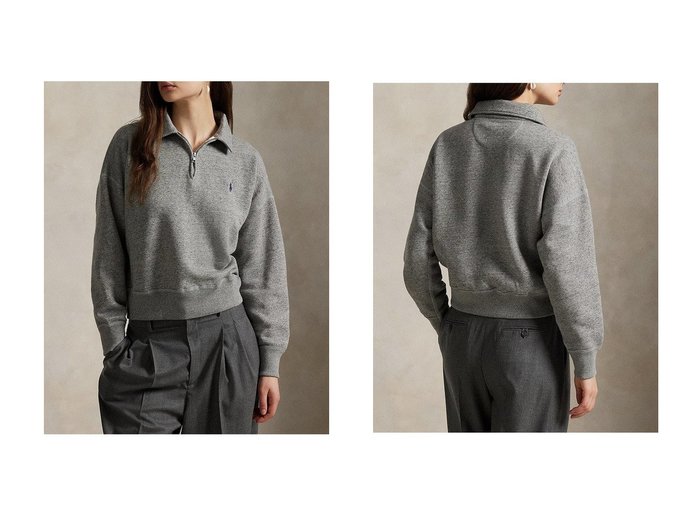 【RALPH LAUREN/ラルフローレン】の【POLO RALPH LAUREN】PRL HZ ロングスリーブ スウェットシャツ おすすめ人気トレンドファッション通販アイテム 人気、トレンドファッション・服の通販 founy(ファニー) ファッション Fashion レディースファッション Fashion for Women トップス・カットソー Cut & Sew Tops シャツ・ブラウス・オフィスカジュアル Elegant Blouses & Button-Ups レディースパーカー・カジュアルフーディー Casual Hoodies & Sweatshirts ロングTシャツ・Tシャツ Longline T-Shirts & Tees スウェット・クルーネックトップス Sweatshirts & Crewnecks / Relaxed Fit Sweat Tops カットソー・ベーシックTシャツ Cut-and-Sewn Tops / Stretch Tees & Basics 2025年 2025 2025-2026秋冬・A/W Autumn/Winter 2025–26 AW25–26 シンプル Simple, Minimal スリーブ Sleeve, Long Sleeve / Short Sleeve バランス Balance, Style Balance フェミニン Feminine, Girly ボトム Bottoms, Lower Wear ラッフル Ruffle, Frill ロング Long, Long-Length エレガント 上品 Elegant A/W・秋冬 Autumn/Winter |ID:crp329100000222057