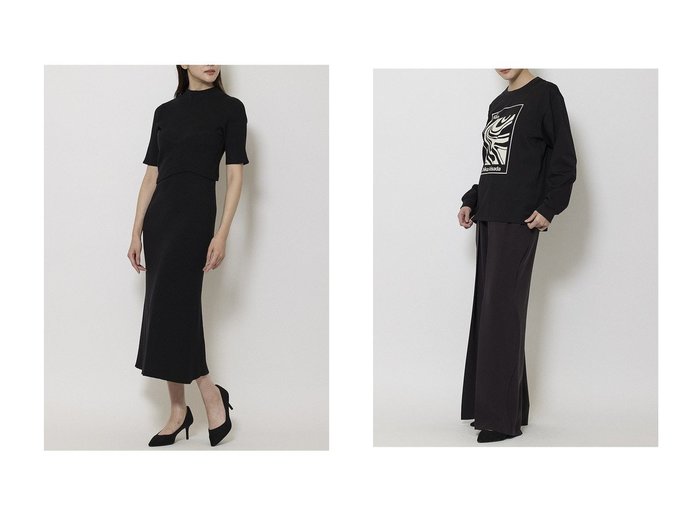 【mila schon by chika kisada/ミラ ショーン バイ チカ キサダ】のMBYCグラフィック ロングスリーブTシャツ&レイヤード リブニットワンピース おすすめ人気トレンドファッション通販アイテム 人気、トレンドファッション・服の通販 founy(ファニー) ファッション Fashion レディースファッション Fashion for Women ワンピース Dresses ニットワンピース Knit Dresses チュニック Tunic Tops & Dresses トップス・カットソー Cut & Sew Tops シャツ・ブラウス・オフィスカジュアル Elegant Blouses & Button-Ups ロングTシャツ・Tシャツ Longline T-Shirts & Tees カットソー・ベーシックTシャツ Cut-and-Sewn Tops / Stretch Tees & Basics 2025年 2025 2025-2026秋冬・A/W Autumn/Winter 2025–26 AW25–26 チュニック Tunic, Long Top チューブ Tube, Tube Top フレア Flare, Flared ロング Long, Long-Length A/W・秋冬 Autumn/Winter |ID:crp329100000222071