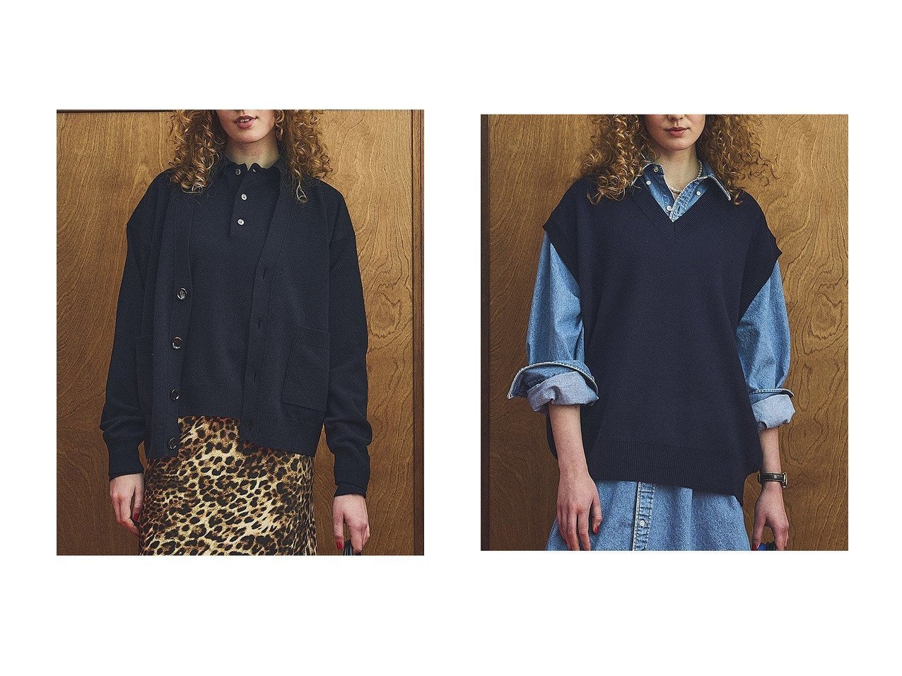 【Oblada/オブラダ】のJERMYN ニットベスト&HENRY カーディガン おすすめ人気トレンドファッション通販アイテム インテリア・キッズ・メンズ・レディースファッション・服の通販 founy(ファニー) 　ファッション　Fashion　レディースファッション　Fashion for Women　トップス・カットソー　Cut & Sew Tops　ニット　Knit Tops & Sweaters　カーディガン・羽織り　Layered Style Cardigans　アウター　Coat / Outerwear Collection　レディースジャケット・軽アウター　Jackets　2025年　2025　2025-2026秋冬・A/W　Autumn/Winter 2025–26 AW25–26　カーディガン　Cardigan, Knitwear　ベーシック　Basic, Essential　定番　Standard, Basic Item　A/W・秋冬　Autumn/Winter　グレー系　Gray　ブラック系　Black　オレンジ系　Orange　ブルー系　Blue　|ID:crp329100000222076