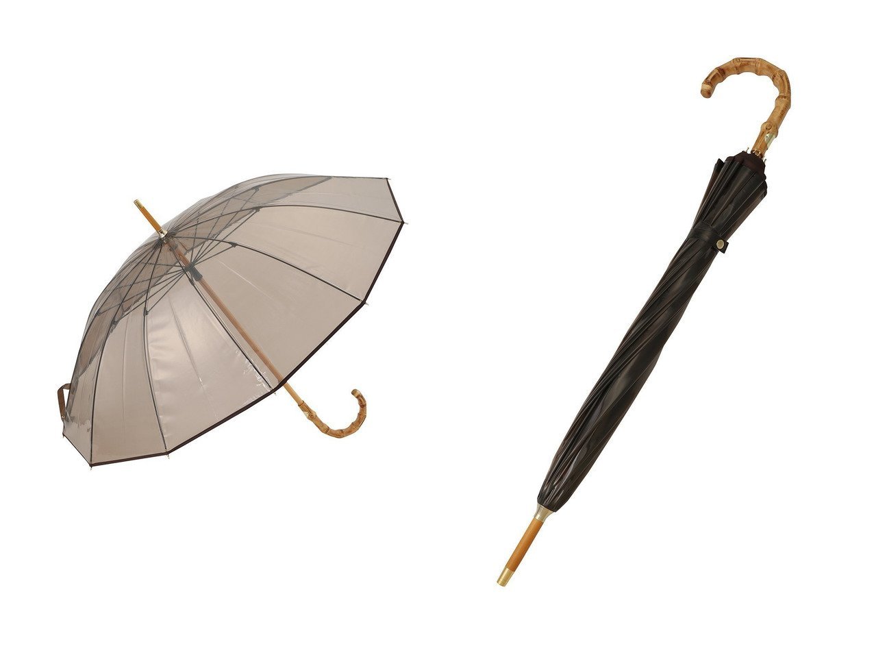 【martinique/マルティニーク】の【Traditional Weatherwear 】クリアアンブレラ おすすめ人気トレンドファッション通販アイテム インテリア・キッズ・メンズ・レディースファッション・服の通販 founy(ファニー) 　ファッション　Fashion　レディースファッション　Fashion for Women　レイングッズ・傘・晴雨兼用傘　Umbrellas & Rain Gear　2025年　2025　2025-2026秋冬・A/W　Autumn/Winter 2025–26 AW25–26　ハンカチ　Handkerchief, Hanky　エレガント 上品　Elegant　傘　Umbrella, Parasol　時計　Watch, Wristwatch　A/W・秋冬　Autumn/Winter　ブラウン系　Brown　|ID:crp329100000222097