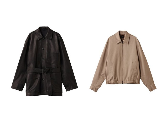 【YLEVE / MEN/イレーヴ】の【MEN】 SHEEP レザー カバーオール ジャケット&【Scye SCYE BASICS / MEN/サイ サイベーシックス】の【MEN】【SCYE BASICS】FINX コットン ギャバジン ブルゾン ジャケット おすすめ人気トレンドファッション通販アイテム 人気、トレンドファッション・服の通販 founy(ファニー) ファッション Fashion メンズファッション Fashion for Men 2025年 2025 2025-2026秋冬・A/W Autumn/Winter 2025–26 AW25–26 ジャケット Jacket, Outerwear トレンド Trend, Trending Now ハーフ Half, Half-Length A/W・秋冬 Autumn/Winter |ID:crp329100000222109
