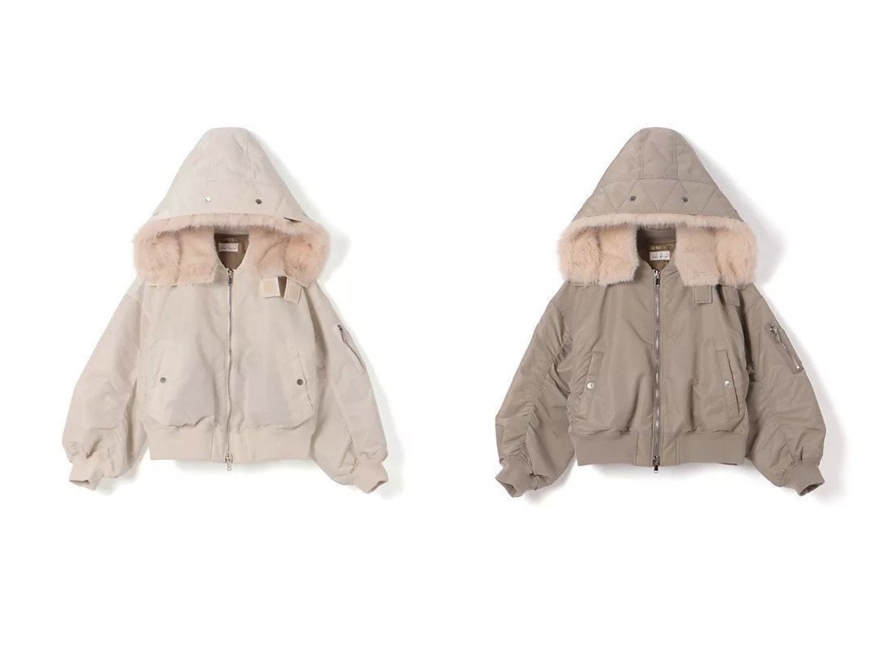 【upper hights/アッパー ハイツ】のTHE U-2 HOODIE おすすめ人気トレンドファッション通販アイテム インテリア・キッズ・メンズ・レディースファッション・服の通販 founy(ファニー) 　ファッション　Fashion　レディースファッション　Fashion for Women　サテン　Satin, Glossy Fabric　ブルゾン　Blouson, Bomber Jacket　人気　Popular, Best Seller　定番　Standard, Basic Item　ホワイト系　White　ブラック系　Black　|ID:crp329100000222116