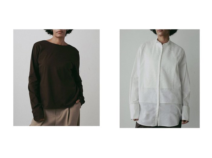 【HER./ハー】のニュアンスロングTシャツ&ピンタックシアーブラウス おすすめ人気トレンドファッション通販アイテム 人気、トレンドファッション・服の通販 founy(ファニー) ファッション Fashion レディースファッション Fashion for Women トップス・カットソー Cut & Sew Tops シャツ・ブラウス・オフィスカジュアル Elegant Blouses & Button-Ups ロングTシャツ・Tシャツ Longline T-Shirts & Tees カットソー・ベーシックTシャツ Cut-and-Sewn Tops / Stretch Tees & Basics 2025年 2025 2025-2026秋冬・A/W Autumn/Winter 2025–26 AW25–26 ショート Short, Short Length シンプル Simple, Minimal スリーブ Sleeve, Long Sleeve / Short Sleeve ロング Long, Long-Length A/W・秋冬 Autumn/Winter |ID:crp329100000222134