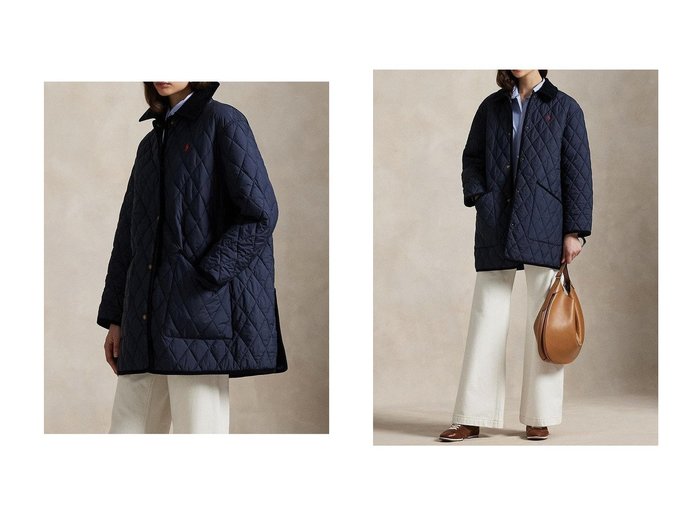 【RALPH LAUREN/ラルフローレン】の【POLO RALPH LAUREN】キルテッド バーン ジャケット おすすめ人気トレンドファッション通販アイテム 人気、トレンドファッション・服の通販 founy(ファニー) ファッション Fashion レディースファッション Fashion for Women アウター Coat / Outerwear Collection レディースジャケット・軽アウター Jackets ブルゾンジャケット・スポーティアウター Blouson Jackets 2025年 2025 2025-2026秋冬・A/W Autumn/Winter 2025–26 AW25–26 キルティング Quilted, Quilting クラシック Classic, Timeless Style コーデュロイ Corduroy, Cord Fabric ジャケット Jacket, Outerwear ダイヤモンド Diamond, Brilliant Cut ブルゾン Blouson, Bomber Jacket A/W・秋冬 Autumn/Winter |ID:crp329100000222142