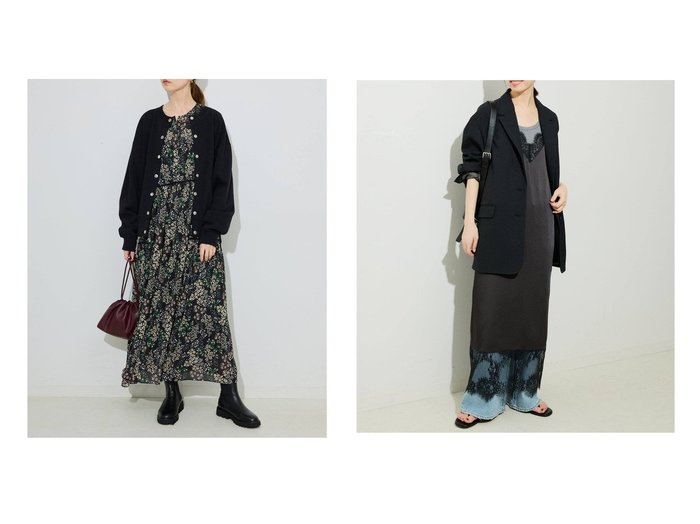 【SLOBE IENA/スローブ イエナ】の《WEB限定/2 》FLOWER PRINT ワンピース&《WEB限定/ 》レースサテンワンピース おすすめ人気トレンドファッション通販アイテム 人気、トレンドファッション・服の通販 founy(ファニー) ファッション Fashion レディースファッション Fashion for Women ワンピース Dresses 2025年 2025 2025-2026秋冬・A/W Autumn/Winter 2025–26 AW25–26 |ID:crp329100000222156