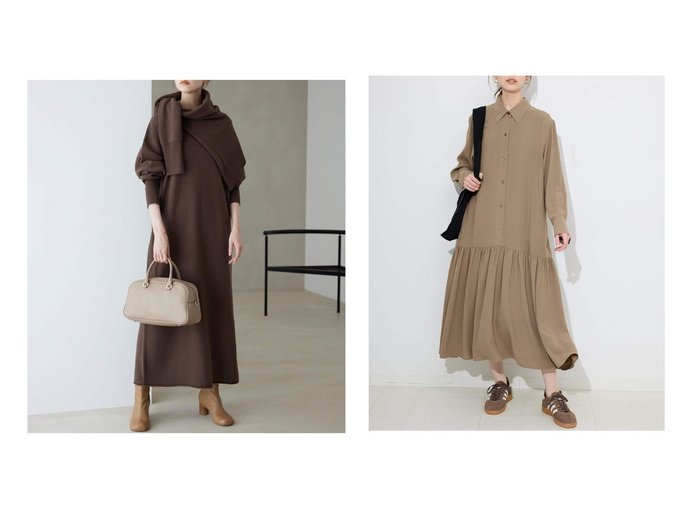 【SLOBE IENA/スローブ イエナ】のチョークストライプティアードシャツワンピース&《WEB限定/ 》ウォッシャブルスムース ニットワンピース おすすめ人気トレンドファッション通販アイテム 人気、トレンドファッション・服の通販 founy(ファニー) ファッション Fashion レディースファッション Fashion for Women ワンピース Dresses ニットワンピース Knit Dresses シャツワンピース / 1枚で着映えコーデ Shirt Dresses 2025年 2025 2025-2026秋冬・A/W Autumn/Winter 2025–26 AW25–26 おすすめ Recommended / Our Picks カフス Cuff Design カーディガン Cardigan, Knitwear ストライプ Stripe, Striped Pattern ベスト Vest, Waistcoat ペチコート Petticoat, Underskirt ポケット Pocket, Pocket Detail 夏 Summer 秋 Autumn |ID:crp329100000222157