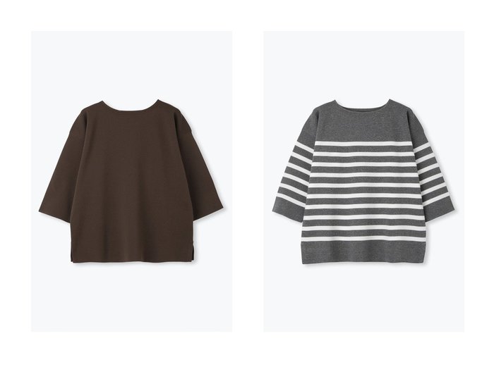 【lelill/レリル】の【limited KNIT - lelill東京1周年記念】ハイテクワイドスリーブニット おすすめ人気トレンドファッション通販アイテム インテリア・キッズ・メンズ・レディースファッション・服の通販 founy(ファニー) https://founy.com/ ファッション Fashion レディースファッション Fashion for Women トップス・カットソー Cut & Sew Tops ニット Knit Tops & Sweaters カジュアルプルオーバー・ニットトップス Pullovers & Knit Tops / Casual Pullovers ボーダー Border, Stripe ミラノリブ Milano Rib, Milano Stitch 新作・新入荷 New Arrivals / New In 無地 Plain, Solid Color |ID:crp329100000222192