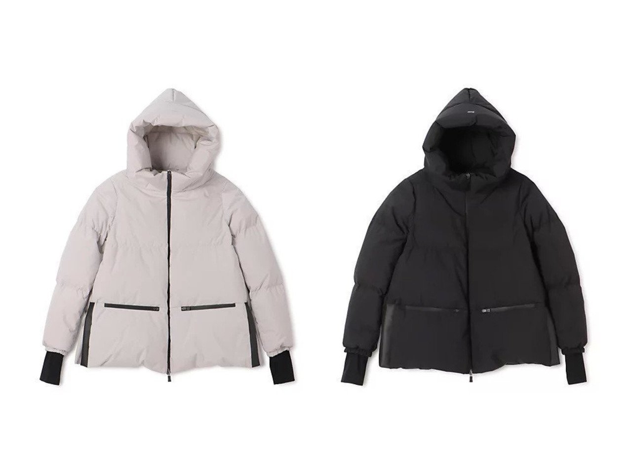 【HERNO/ヘルノ】のラミネート加工ダウン おすすめ人気トレンドファッション通販アイテム インテリア・キッズ・メンズ・レディースファッション・服の通販 founy(ファニー) 　ファッション　Fashion　レディースファッション　Fashion for Women　キルト　Quilt, Quilted Fabric　コレクション　Collection, Seasonal Line　ジップ　Zip, Zipper　スポーティ　Sporty, Casual Athletic　ダウン　Down, Puffer　パターン　Pattern, Design Print　ブルゾン　Blouson, Bomber Jacket　ポケット　Pocket, Pocket Detail　洗える　Machine Washable　ブラック系　Black　|ID:crp329100000222201