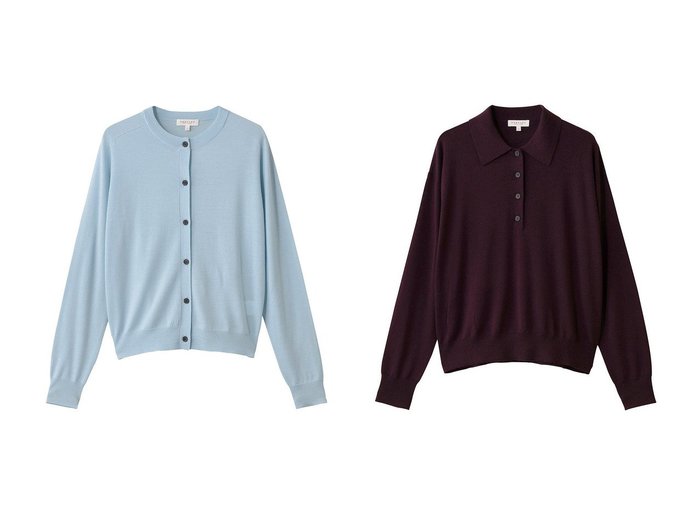 【DEMYLEE/デミーリー】のCARALINE メリノウール ニットカーディガン&GISELLA メリノウール ポロニットプルオーバー おすすめ人気トレンドファッション通販アイテム 人気、トレンドファッション・服の通販 founy(ファニー) ファッション Fashion レディースファッション Fashion for Women トップス・カットソー Cut & Sew Tops ニット Knit Tops & Sweaters カーディガン・羽織り Layered Style Cardigans カジュアルプルオーバー・ニットトップス Pullovers & Knit Tops / Casual Pullovers 2025年 2025 2025-2026秋冬・A/W Autumn/Winter 2025–26 AW25–26 カーディガン Cardigan, Knitwear フィット Fit, Slim Fit リラックス Relax, Relaxed Fit 定番 Standard, Basic Item A/W・秋冬 Autumn/Winter |ID:crp329100000222235