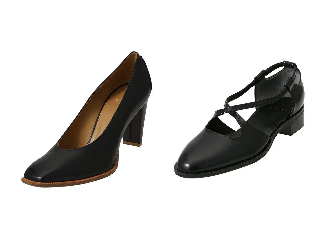 【KATIM/カチム】のSHAW クロスストラップシューズ&SCALA パンプス おすすめ人気トレンドファッション通販アイテム インテリア・キッズ・メンズ・レディースファッション・服の通販 founy(ファニー) 　ファッション　Fashion　レディースファッション　Fashion for Women　2025年　2025　2025-2026秋冬・A/W　Autumn/Winter 2025–26 AW25–26　クラシック　Classic, Timeless Style　シューズ　Shoes, Footwear　ハンド　Hand, Handmade　A/W・秋冬　Autumn/Winter　ブラック系　Black　|ID:crp329100000222266