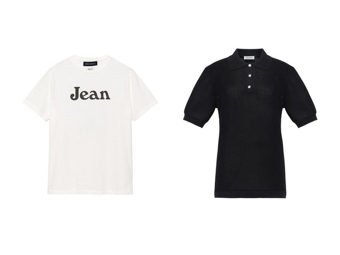 【MADISONBLUE/マディソンブルー】のPOLO KNIT MESH メッシュニットポロ&CREW NECK TEE JEAN クルーネックTシャツ おすすめ人気トレンドファッション通販アイテム 人気、トレンドファッション・服の通販 founy(ファニー) ファッション Fashion レディースファッション Fashion for Women トップス・カットソー Cut & Sew Tops ニット Knit Tops & Sweaters シャツ・ブラウス・オフィスカジュアル Elegant Blouses & Button-Ups ロングTシャツ・Tシャツ Longline T-Shirts & Tees カットソー・ベーシックTシャツ Cut-and-Sewn Tops / Stretch Tees & Basics 2025年 2025 2025-2026秋冬・A/W Autumn/Winter 2025–26 AW25–26 ショート Short, Short Length スポーツ Sports, Activewear スポーティ Sporty, Casual Athletic スリーブ Sleeve, Long Sleeve / Short Sleeve ポロシャツ Polo Shirt, Collared Tee メッシュ Mesh, Net Fabric A/W・秋冬 Autumn/Winter 軽量 Lightweight, Ultra Light 透かし Cut-Out, Lacework イラスト Illustration シンプル Simple, Minimal プリント Print, Printed Pattern |ID:crp329100000222279