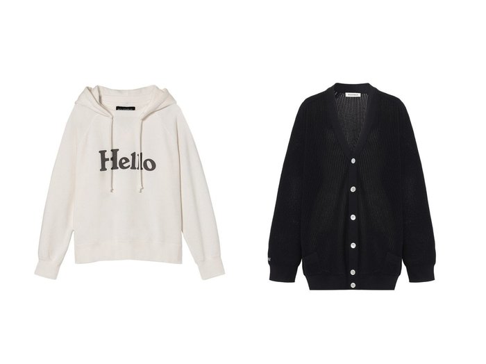 【MADISONBLUE/マディソンブルー】のHELLO HOODIE フーディー&BIG KNIT V CD MESH メッシュニットVカーディガン おすすめ人気トレンドファッション通販アイテム 人気、トレンドファッション・服の通販 founy(ファニー) ファッション Fashion レディースファッション Fashion for Women トップス・カットソー Cut & Sew Tops シャツ・ブラウス・オフィスカジュアル Elegant Blouses & Button-Ups ロングTシャツ・Tシャツ Longline T-Shirts & Tees カットソー・ベーシックTシャツ Cut-and-Sewn Tops / Stretch Tees & Basics ニット Knit Tops & Sweaters カーディガン・羽織り Layered Style Cardigans 2025年 2025 2025-2026秋冬・A/W Autumn/Winter 2025–26 AW25–26 スリーブ Sleeve, Long Sleeve / Short Sleeve パール Pearl, Pearl Accent リメイク Remake, Reconstructed ロング Long, Long-Length A/W・秋冬 Autumn/Winter カーディガン Cardigan, Knitwear スポーツ Sports, Activewear スポーティ Sporty, Casual Athletic メッシュ Mesh, Net Fabric エレガント 上品 Elegant 夏 Summer 春 Spring S/S・春夏 SS, Spring/Summer, Warm Season 軽量 Lightweight, Ultra Light 透かし Cut-Out, Lacework |ID:crp329100000222280
