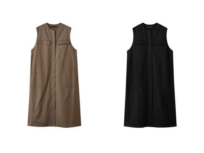 【mizuiro ind/ミズイロ インド】のcrew neck long gilet with pockets ジレ おすすめ人気トレンドファッション通販アイテム 人気、トレンドファッション・服の通販 founy(ファニー) 　ファッション　Fashion　レディースファッション　Fashion for Women　アウター　Coat / Outerwear Collection　レディースジャケット・軽アウター　Jackets　2025年　2025　2025-2026秋冬・A/W　Autumn/Winter 2025–26 AW25–26　ジャケット　Jacket, Outerwear　ベスト　Vest, Waistcoat　ポケット　Pocket, Pocket Detail　マニッシュ　Mannish, Boyish　ロング　Long, Long-Length　ワーク　Workwear, Utility Style　A/W・秋冬　Autumn/Winter　|ID:crp329100000222301