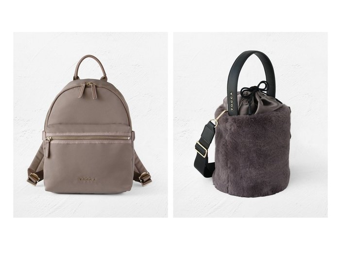 【TOCCA/トッカ】のMILKY TEA FURBAG ファーバッグ&SMALL TRAVELING BACKPACK バックパック おすすめ人気トレンドファッション通販アイテム 人気、トレンドファッション・服の通販 founy(ファニー) 　ファッション　Fashion　レディースファッション　Fashion for Women　バッグ　Bags　財布　Wallet, Purse　フェミニン　Feminine, Girly　フロント　Front, Front Design　ポケット　Pocket, Pocket Detail　羽織　Haori, Light Jacket　メタル　Metal, Metal Parts　リュクス　Luxury, Elegant, High-End, Chic　リュック　Backpack, Rucksack　新作・新入荷　New Arrivals / New In　旅行　Travel　エレガント 上品　Elegant　冬　Winter / This Winter　おすすめ　Recommended / Our Picks　スマホ　Smartphone, Mobile Device　デニム　Denim, Jeans Material　トレンド　Trend, Trending Now　フォルム　Silhouette, Form　巾着　Drawstring Bag, Kinchaku　A/W・秋冬　Autumn/Winter　|ID:crp329100000222306