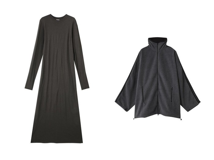 【INSCRIRE/アンスクリア】のコットン カシミヤ No. ドレス&Fleece ルーズ フィット トラック ジャケット おすすめ人気トレンドファッション通販アイテム 人気、トレンドファッション・服の通販 founy(ファニー) 　ファッション　Fashion　レディースファッション　Fashion for Women　ワンピース　Dresses　フォーマル・パーティードレス・結婚式用ドレス　Elegant & Casual Dresses　チュニック　Tunic Tops & Dresses　アウター　Coat / Outerwear Collection　レディースジャケット・軽アウター　Jackets　2025年　2025　2025-2026秋冬・A/W　Autumn/Winter 2025–26 AW25–26　チュニック　Tunic, Long Top　ドレス　Dress, One-Piece　ロング　Long, Long-Length　A/W・秋冬　Autumn/Winter　|ID:crp329100000222340