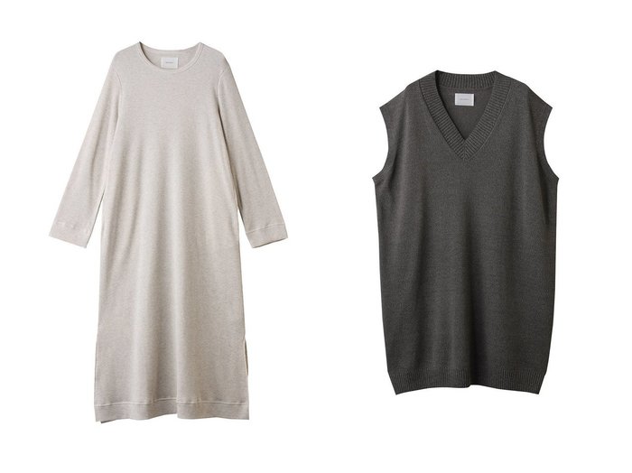 【MIDIUMISOLID/ミディウミソリッド】のwaffle OP ワンピース&wool big vest ベスト おすすめ人気トレンドファッション通販アイテム 人気、トレンドファッション・服の通販 founy(ファニー) ファッション Fashion レディースファッション Fashion for Women ワンピース Dresses チュニック Tunic Tops & Dresses トップス・カットソー Cut & Sew Tops ニット Knit Tops & Sweaters ベスト&ジレ / 重ね着スタイル Vests & Gilets カジュアルプルオーバー・ニットトップス Pullovers & Knit Tops / Casual Pullovers お家時間・ステイホーム Stay Home / At Home スリット Slit, Slit Detail チュニック Tunic, Long Top ポケット Pocket, Pocket Detail ロング Long, Long-Length ワッフル Waffle, Waffle Knit 新作・新入荷 New Arrivals / New In 旅行 Travel シアー Sheer, See-Through シンプル Simple, Minimal ベスト Vest, Waistcoat 秋 Autumn |ID:crp329100000222346
