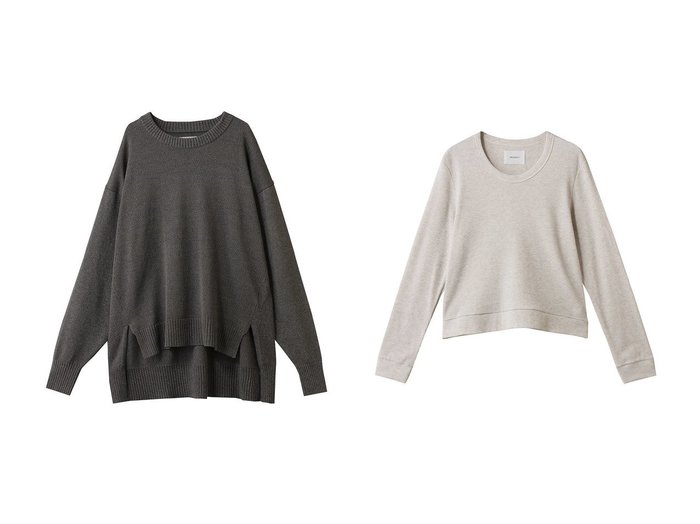 【MIDIUMISOLID/ミディウミソリッド】のu neck waffle PO プルオーバー&wool PO プルオーバー おすすめ人気トレンドファッション通販アイテム 人気、トレンドファッション・服の通販 founy(ファニー) ファッション Fashion レディースファッション Fashion for Women トップス・カットソー Cut & Sew Tops ニット Knit Tops & Sweaters カジュアルプルオーバー・ニットトップス Pullovers & Knit Tops / Casual Pullovers シャツ・ブラウス・オフィスカジュアル Elegant Blouses & Button-Ups ロングTシャツ・Tシャツ Longline T-Shirts & Tees カットソー・ベーシックTシャツ Cut-and-Sewn Tops / Stretch Tees & Basics シアー Sheer, See-Through シンプル Simple, Minimal 新作・新入荷 New Arrivals / New In インナー Innerwear クロップド Cropped, Short Length コンパクト Compact, Small Size スリーブ Sleeve, Long Sleeve / Short Sleeve トレンド Trend, Trending Now ロング Long, Long-Length ワッフル Waffle, Waffle Knit 長袖 Long Sleeve, Full Sleeve |ID:crp329100000222347