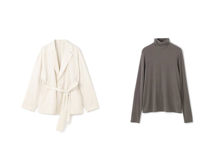 【uncrave/アンクレイヴ】のメモリータフタ ジャケット&リヨセルカシミヤベア タートルトップス おすすめ人気トレンドファッション通販アイテム 人気、トレンドファッション・服の通販 founy(ファニー) ファッション Fashion レディースファッション Fashion for Women アウター Coat / Outerwear Collection レディースジャケット・軽アウター Jackets トップス・カットソー Cut & Sew Tops ニット Knit Tops & Sweaters カジュアルプルオーバー・ニットトップス Pullovers & Knit Tops / Casual Pullovers シェイプ Shape, Slim Fit ジャケット Jacket, Outerwear タフタ Taffeta, Structured Fabric フレア Flare, Flared エレガント 上品 Elegant 新作・新入荷 New Arrivals / New In |ID:crp329100000222354
