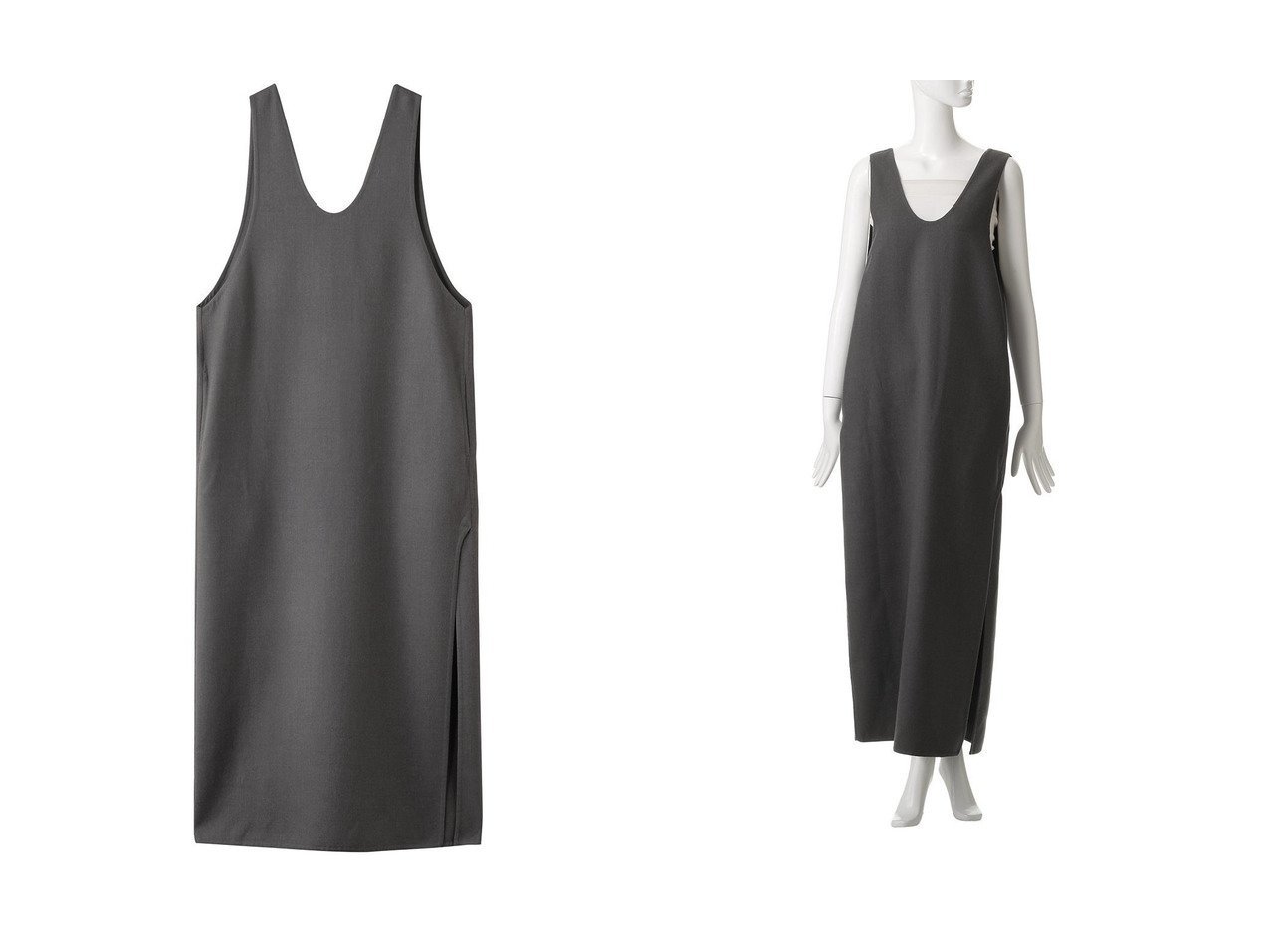 【BOWTE/バウト】のEXTRA FINE WORSTED RIVER LONG DRESS おすすめ人気トレンドファッション通販アイテム インテリア・キッズ・メンズ・レディースファッション・服の通販 founy(ファニー) 　ファッション　Fashion　レディースファッション　Fashion for Women　ワンピース　Dresses　フォーマル・パーティードレス・結婚式用ドレス　Elegant & Casual Dresses　チュニック　Tunic Tops & Dresses　インナー　Innerwear　シューズ　Shoes, Footwear　チュニック　Tunic, Long Top　ドレス　Dress, One-Piece　ロング　Long, Long-Length　再入荷　Restock / Back in Stock　グレー系　Gray　|ID:crp329100000222357
