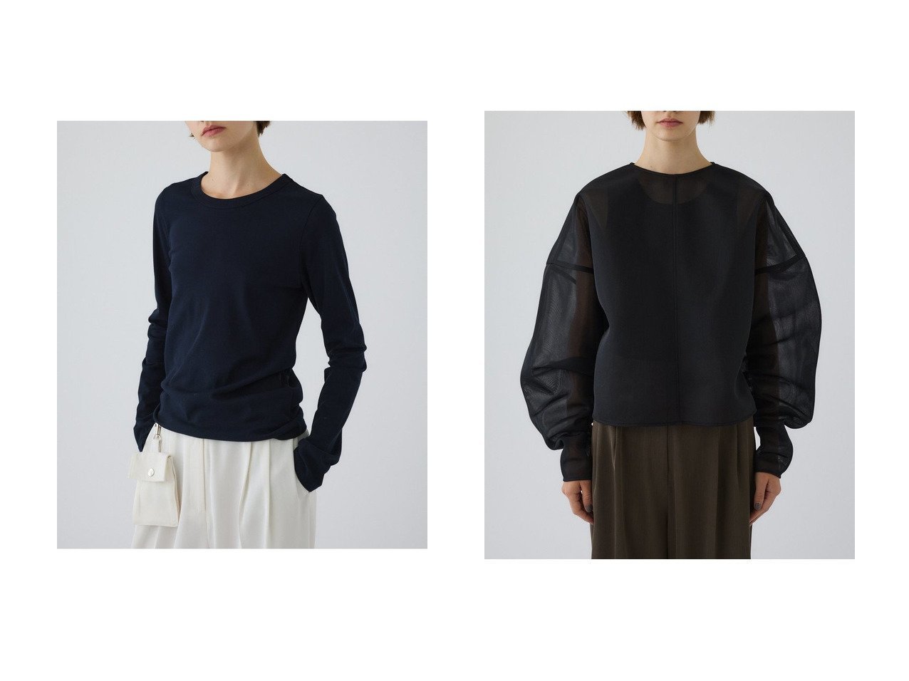 【RIM.ARK/リムアーク】のHigh gauge cotton long T-ロングTシャツ&Light &プルオーバー おすすめ人気トレンドファッション通販アイテム インテリア・キッズ・メンズ・レディースファッション・服の通販 founy(ファニー) 　ファッション　Fashion　レディースファッション　Fashion for Women　トップス・カットソー　Cut & Sew Tops　シャツ・ブラウス・オフィスカジュアル　Elegant Blouses & Button-Ups　ロングTシャツ・Tシャツ　Longline T-Shirts & Tees　カットソー・ベーシックTシャツ　Cut-and-Sewn Tops / Stretch Tees & Basics　カジュアルプルオーバー・ニットトップス　Pullovers & Knit Tops / Casual Pullovers　おすすめ　Recommended / Our Picks　インナー　Innerwear　スリーブ　Sleeve, Long Sleeve / Short Sleeve　ベーシック　Basic, Essential　ロング　Long, Long-Length　吸水　Absorbent, Quick-Dry　新作・新入荷　New Arrivals / New In　イエロー系　Yellow　ブルー系　Blue　ブラック系　Black　|ID:crp329100000222379