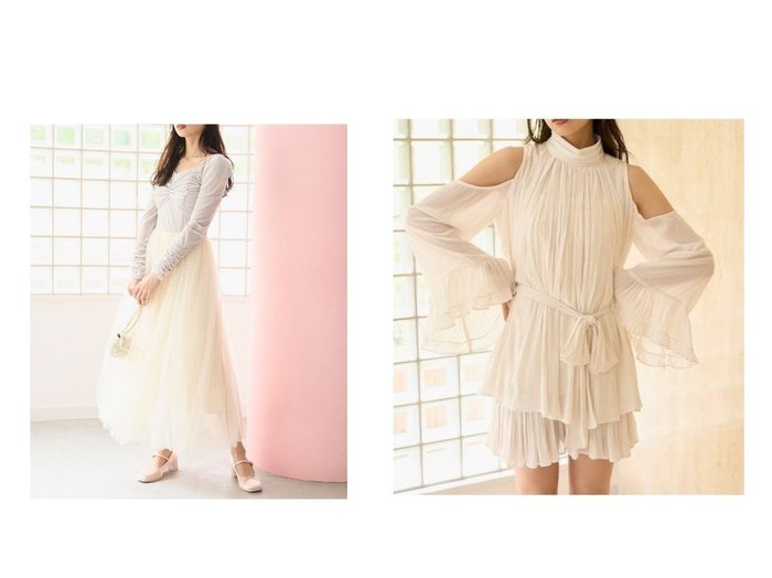 【SNIDEL/スナイデル】の【Chacott】ベロア×チュールワンピース&コールドショルダーセットアップ おすすめ人気トレンドファッション通販アイテム 人気、トレンドファッション・服の通販 founy(ファニー) ファッション Fashion レディースファッション Fashion for Women セットアップ Matching Sets ワンピース Dresses ウェーブ Wavy Pattern エレガント 上品 Elegant ギャザー Gathered, Ruffled 今季 This Season, Current Season シアー Sheer, See-Through シフォン Chiffon, Lightweight Fabric ショート Short, Short Length シンプル Simple, Minimal スリーブ Sleeve, Long Sleeve / Short Sleeve セットアップ Set-Up, Coordinated Outfit チュニック Tunic, Long Top 定番 Standard, Basic Item 人気 Popular, Best Seller バランス Balance, Style Balance フェミニン Feminine, Girly フリル Frill, Ruffle フレア Flare, Flared おすすめ Recommended / Our Picks |ID:crp329100000222392