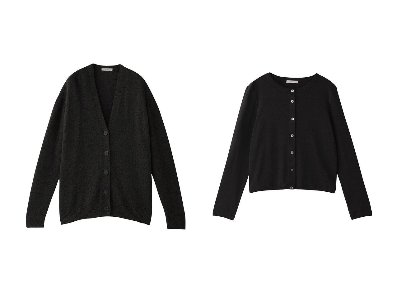 【THE ROW/ザ ロウ】のGRETAS TOP&KRYSTAL CARDIGAN おすすめ人気トレンドファッション通販アイテム インテリア・キッズ・メンズ・レディースファッション・服の通販 founy(ファニー) 　ファッション　Fashion　レディースファッション　Fashion for Women　トップス・カットソー　Cut & Sew Tops　ニット　Knit Tops & Sweaters　カーディガン・羽織り　Layered Style Cardigans　シャツ・ブラウス・オフィスカジュアル　Elegant Blouses & Button-Ups　ロングTシャツ・Tシャツ　Longline T-Shirts & Tees　カットソー・ベーシックTシャツ　Cut-and-Sewn Tops / Stretch Tees & Basics　2025年　2025　2025-2026秋冬・A/W　Autumn/Winter 2025–26 AW25–26　カーディガン　Cardigan, Knitwear　シンプル　Simple, Minimal　トレンド　Trend, Trending Now　フォルム　Silhouette, Form　A/W・秋冬　Autumn/Winter　デコルテ　Décolleté, Neckline　フィット　Fit, Slim Fit　フレア　Flare, Flared　フロント　Front, Front Design　羽織　Haori, Light Jacket　ブラック系　Black　|ID:crp329100000222395