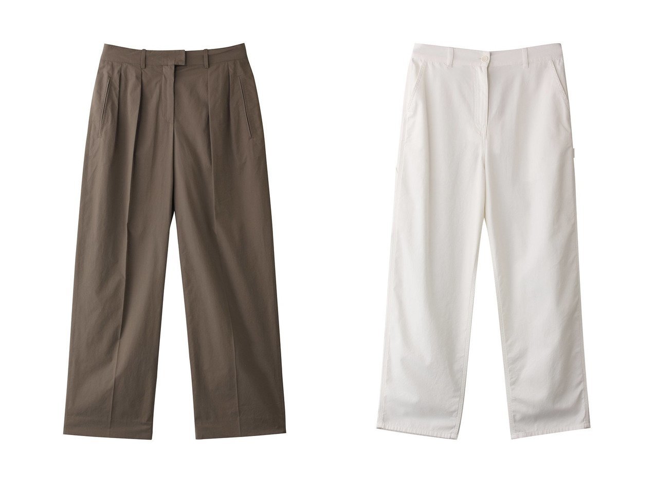 【THE ROW/ザ ロウ】のSHARKA PANT&ALFIDIS PANT おすすめ人気トレンドファッション通販アイテム インテリア・キッズ・メンズ・レディースファッション・服の通販 founy(ファニー) 　ファッション　Fashion　レディースファッション　Fashion for Women　パンツ　Pants & Trousers　2025年　2025　2025-2026秋冬・A/W　Autumn/Winter 2025–26 AW25–26　なめらか　Smooth, Silky Texture　ストレート　Straight, Straight Cut　ダブル　Double, Double-Breasted　フロント　Front, Front Design　プリーツ　Pleats, Pleated　ボトム　Bottoms, Lower Wear　ロング　Long, Long-Length　A/W・秋冬　Autumn/Winter　ホワイト系　White　|ID:crp329100000222396