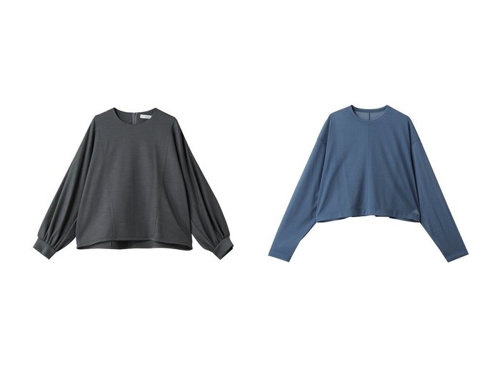 【ebure/エブール】のソフトウールモクロディ クルーネックプルオーバー&【店舗限定】シアーストレッチ クルーネックショートプルオーバー おすすめ人気トレンドファッション通販アイテム 人気、トレンドファッション・服の通販 founy(ファニー) ファッション Fashion レディースファッション Fashion for Women トップス・カットソー Cut & Sew Tops ニット Knit Tops & Sweaters カジュアルプルオーバー・ニットトップス Pullovers & Knit Tops / Casual Pullovers 2025年 2025 2025-2026秋冬・A/W Autumn/Winter 2025–26 AW25–26 カットソー Cut and Sewn Top ショート Short, Short Length A/W・秋冬 Autumn/Winter |ID:crp329100000222405