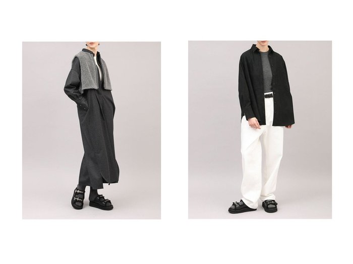 【SACRA/サクラ】のカシミアフラノシャツワンピース&プレミアムシンセティックスエードシャツ おすすめ人気トレンドファッション通販アイテム 人気、トレンドファッション・服の通販 founy(ファニー) ファッション Fashion レディースファッション Fashion for Women ワンピース Dresses シャツワンピース / 1枚で着映えコーデ Shirt Dresses チュニック Tunic Tops & Dresses トップス・カットソー Cut & Sew Tops シャツ・ブラウス・オフィスカジュアル Elegant Blouses & Button-Ups 2025年 2025 2025-2026秋冬・A/W Autumn/Winter 2025–26 AW25–26 インナー Innerwear スキッパー Skipper, Open Collar チュニック Tunic, Long Top フロント Front, Front Design ヨーク Yoke, Yoke Design ロング Long, Long-Length A/W・秋冬 Autumn/Winter |ID:crp329100000222406