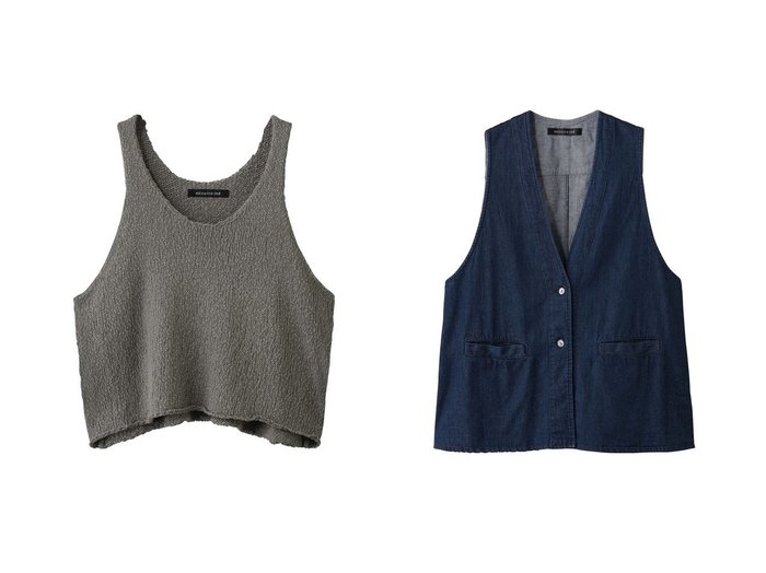 【mizuiro ind/ミズイロ インド】のdenim vest ベスト&Lily-yarn vest ベスト おすすめ人気トレンドファッション通販アイテム 人気、トレンドファッション・服の通販 founy(ファニー) 　ファッション　Fashion　レディースファッション　Fashion for Women　トップス・カットソー　Cut & Sew Tops　ニット　Knit Tops & Sweaters　ベスト&ジレ / 重ね着スタイル　Vests & Gilets　カジュアルプルオーバー・ニットトップス　Pullovers & Knit Tops / Casual Pullovers　アウター　Coat / Outerwear Collection　レディースジャケット・軽アウター　Jackets　2025年　2025　2025-2026秋冬・A/W　Autumn/Winter 2025–26 AW25–26　カットソー　Cut and Sewn Top　シンプル　Simple, Minimal　ベスト　Vest, Waistcoat　A/W・秋冬　Autumn/Winter　|ID:crp329100000222411