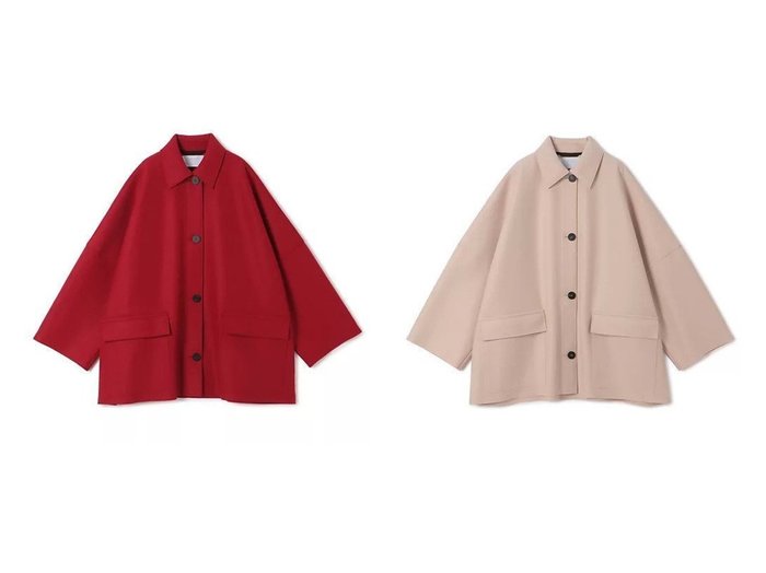 【HARRIS WHARF LONDON/ハリス ワーフ ロンドン】のWomen country cape pressed wool おすすめ人気トレンドファッション通販アイテム 人気、トレンドファッション・服の通販 founy(ファニー) ファッション Fashion レディースファッション Fashion for Women フェルト Felt, Felt Fabric フラップ Flap, Flap Pocket ポケット Pocket, Pocket Detail ワイド Wide, Wide Fit 軽量 Lightweight, Ultra Light |ID:crp329100000222433