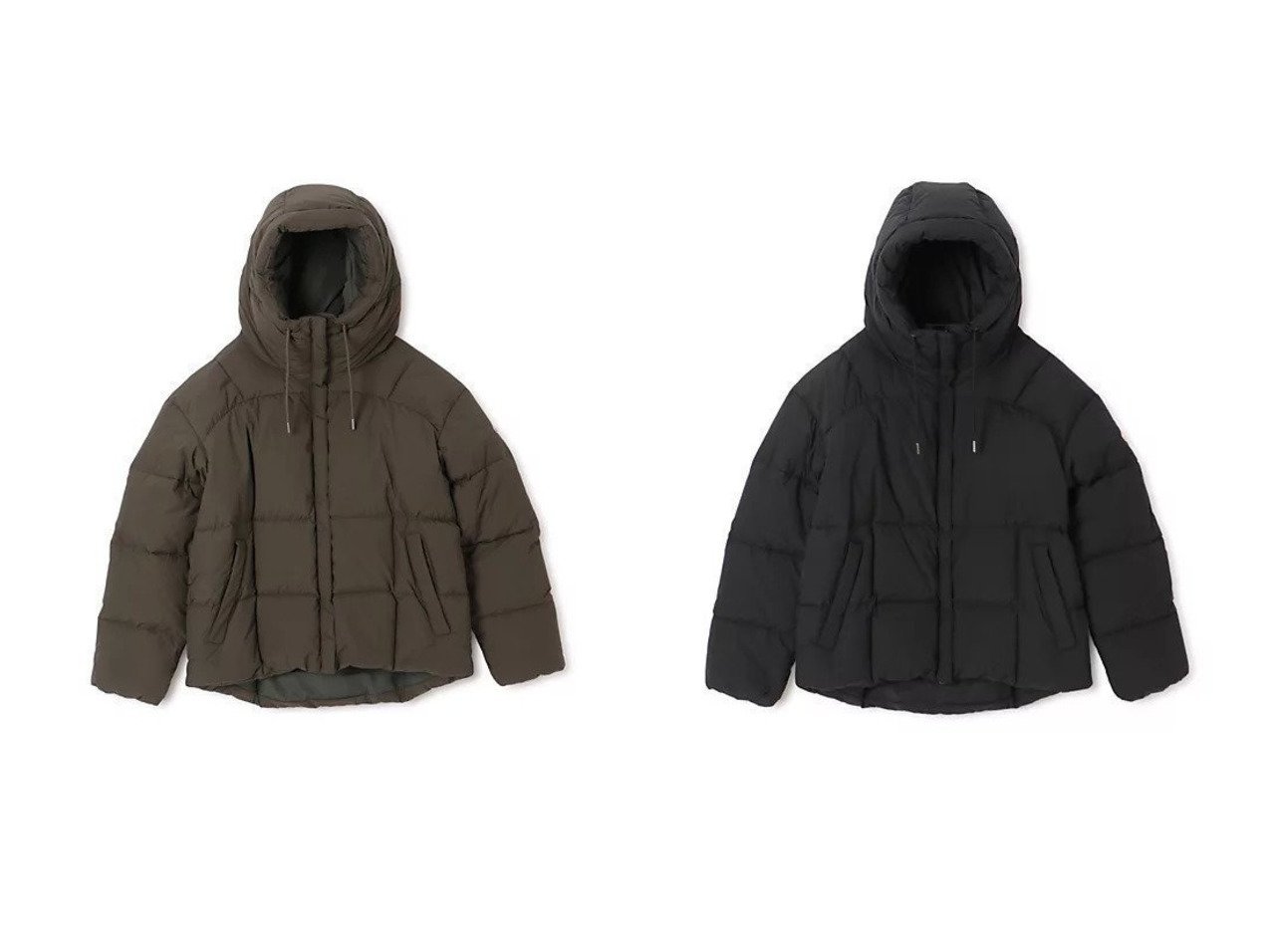【PYRENEX/ピレネックス】のHARMONIE(アルモニ)ダウンジャケット おすすめ人気トレンドファッション通販アイテム インテリア・キッズ・メンズ・レディースファッション・服の通販 founy(ファニー) 　ファッション　Fashion　レディースファッション　Fashion for Women　アウター　Coat / Outerwear Collection　レディースジャケット・軽アウター　Jackets　キルト　Quilt, Quilted Fabric　ジャケット　Jacket, Outerwear　ダウン　Down, Puffer　ドローコード　Drawcord, Drawstring Cord　フォルム　Silhouette, Form　グリーン系　Green　ブラック系　Black　|ID:crp329100000222435