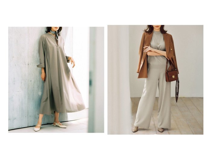 【DoCLASSE/ドゥクラッセ】のバンドカラー・コットン混シャツワンピース&フレンチ袖ニット&times;パンツセットアップ おすすめ人気トレンドファッション通販アイテム 人気、トレンドファッション・服の通販 founy(ファニー) ファッション Fashion レディースファッション Fashion for Women ワンピース Dresses シャツワンピース / 1枚で着映えコーデ Shirt Dresses セットアップ Matching Sets レディースパンツ・ボトムス Pants & Trousers / Bottoms 新作・新入荷 New Arrivals / New In なめらか Smooth, Silky Texture スキッパー Skipper, Open Collar ストライプ Stripe, Striped Pattern ドレープ Drape, Draping Fabric バイアス Bias, Diagonal Cut フェイス Face, Facial Design フレア Flare, Flared ポケット Pocket, Pocket Detail セットアップ Set-Up, Coordinated Outfit ハイネック High Neck, Mock Neck フレンチ French, French Style リラックス Relax, Relaxed Fit ワイド Wide, Wide Fit エレガント 上品 Elegant |ID:crp329100000222444