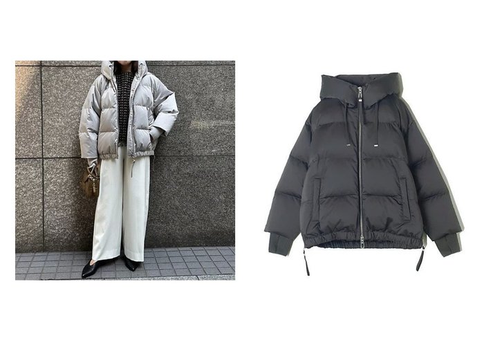 【eclat/エクラ】のHEKA-ダウンコート おすすめ人気トレンドファッション通販アイテム 人気、トレンドファッション・服の通販 founy(ファニー) ファッション Fashion レディースファッション Fashion for Women アウター Coat / Outerwear Collection コート・ロングコート・ピーコート Long Coats, Peacoats & More ダウンジャケット・軽量ダウン Warm & Lightweight Down Jackets 洗える Machine Washable ショート Short, Short Length ジップ Zip, Zipper スリット Slit, Slit Detail ダウン Down, Puffer バランス Balance, Style Balance フォルム Silhouette, Form フロント Front, Front Design 別注 Limited Edition, Custom Order リブニット Rib Knit, Ribbed Knit 冬 Winter / This Winter エレガント 上品 Elegant |ID:crp329100000222448