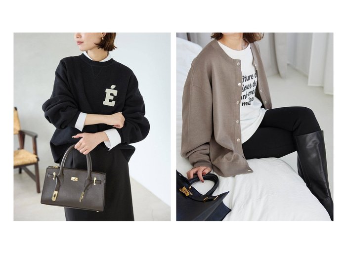 【SLOBE IENA/スローブ イエナ】のダブルフェイスジャージースナップカーディガン&サガラ刺繍スウェットライクニット おすすめ人気トレンドファッション通販アイテム 人気、トレンドファッション・服の通販 founy(ファニー) ファッション Fashion レディースファッション Fashion for Women トップス・カットソー Cut & Sew Tops ニット Knit Tops & Sweaters レディースパーカー・カジュアルフーディー Casual Hoodies & Sweatshirts スウェット・クルーネックトップス Sweatshirts & Crewnecks / Relaxed Fit Sweat Tops カーディガン・羽織り Layered Style Cardigans 2025年 2025 2025-2026秋冬・A/W Autumn/Winter 2025–26 AW25–26 |ID:crp329100000222458
