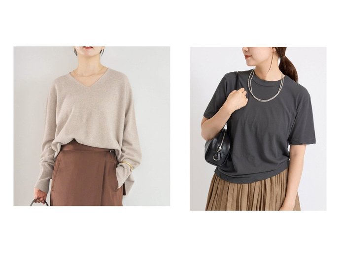 【IENA/イエナ】の《》エイトン 別注 FRESCA SINGLE JERSEY Tシャツ&《 》Fineニュージーウール ニュアンス Vプルオーバー おすすめ人気トレンドファッション通販アイテム 人気、トレンドファッション・服の通販 founy(ファニー) ファッション Fashion レディースファッション Fashion for Women トップス・カットソー Cut & Sew Tops カジュアルプルオーバー・ニットトップス Pullovers & Knit Tops / Casual Pullovers シャツ・ブラウス・オフィスカジュアル Elegant Blouses & Button-Ups ロングTシャツ・Tシャツ Longline T-Shirts & Tees 2025年 2025 2025-2026秋冬・A/W Autumn/Winter 2025–26 AW25–26 別注 Limited Edition, Custom Order |ID:crp329100000222460