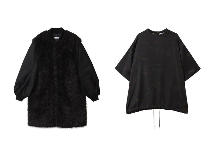 【1er Arrondissement/プルミエ アロンディスモン】の【near.nippon】別注ブルゾン&【near.nippon】ボタニカルプリントオーバーTシャツ おすすめ人気トレンドファッション通販アイテム インテリア・キッズ・メンズ・レディースファッション・服の通販 founy(ファニー) https://founy.com/ ファッション Fashion レディースファッション Fashion for Women アウター Coat / Outerwear Collection レディースジャケット・軽アウター Jackets ブルゾンジャケット・スポーティアウター Blouson Jackets トップス・カットソー Cut & Sew Tops シャツ・ブラウス・オフィスカジュアル Elegant Blouses & Button-Ups ロングTシャツ・Tシャツ Longline T-Shirts & Tees カットソー・ベーシックTシャツ Cut-and-Sewn Tops / Stretch Tees & Basics ジャケット Jacket, Outerwear チュニック Tunic, Long Top ドッキング Docking, Mixed Material バランス Balance, Style Balance フェイクファー Faux Fur, Imitation Fur フェミニン Feminine, Girly ブルゾン Blouson, Bomber Jacket ラグジュアリー Luxury, Elegant 別注 Limited Edition, Custom Order 新作・新入荷 New Arrivals / New In A/W・秋冬 Autumn/Winter とろみ Fluid, Flowy Fabric キュプラ Cupro, Eco Fabric スラックス Slacks, Dress Pants スリーブ Sleeve, Long Sleeve / Short Sleeve ダウン Down, Puffer デニム Denim, Jeans Material ボタニカル Botanical, Floral Pattern ロング Long, Long-Length エレガント 上品 Elegant |ID:crp329100000222471
