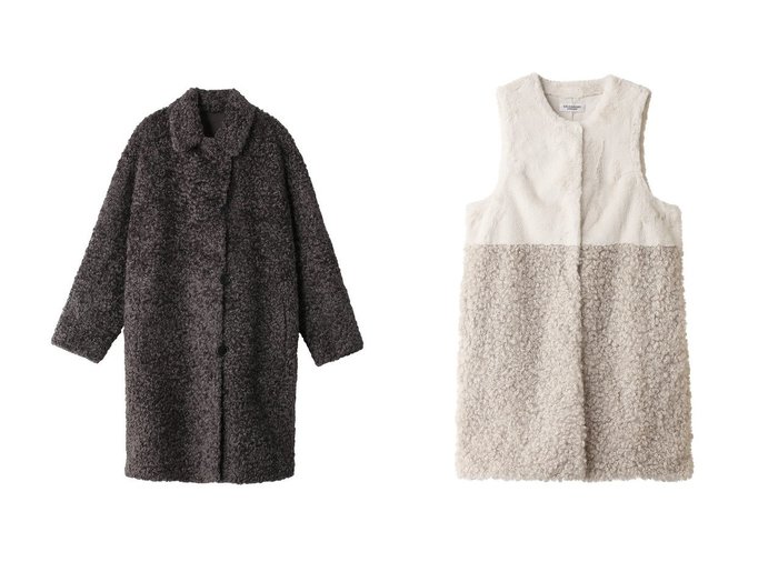 【LIGNAGGIO/リナージオ】のフェイクファー 巻毛タイプ1枚仕立てコート&フェイクファー ロングジレ おすすめ人気トレンドファッション通販アイテム 人気、トレンドファッション・服の通販 founy(ファニー) ファッション Fashion レディースファッション Fashion for Women アウター Coat / Outerwear Collection コート・ロングコート・ピーコート Long Coats, Peacoats & More レディースジャケット・軽アウター Jackets ショート Short, Short Length シンプル Simple, Minimal フェイクファー Faux Fur, Imitation Fur モコモコ Fuzzy, Fluffy 再入荷 Restock / Back in Stock カットソー Cut and Sewn Top ジャケット Jacket, Outerwear ベスト Vest, Waistcoat リュクス Luxury, Elegant, High-End, Chic 冬 Winter / This Winter 秋 Autumn A/W・秋冬 Autumn/Winter |ID:crp329100000222477