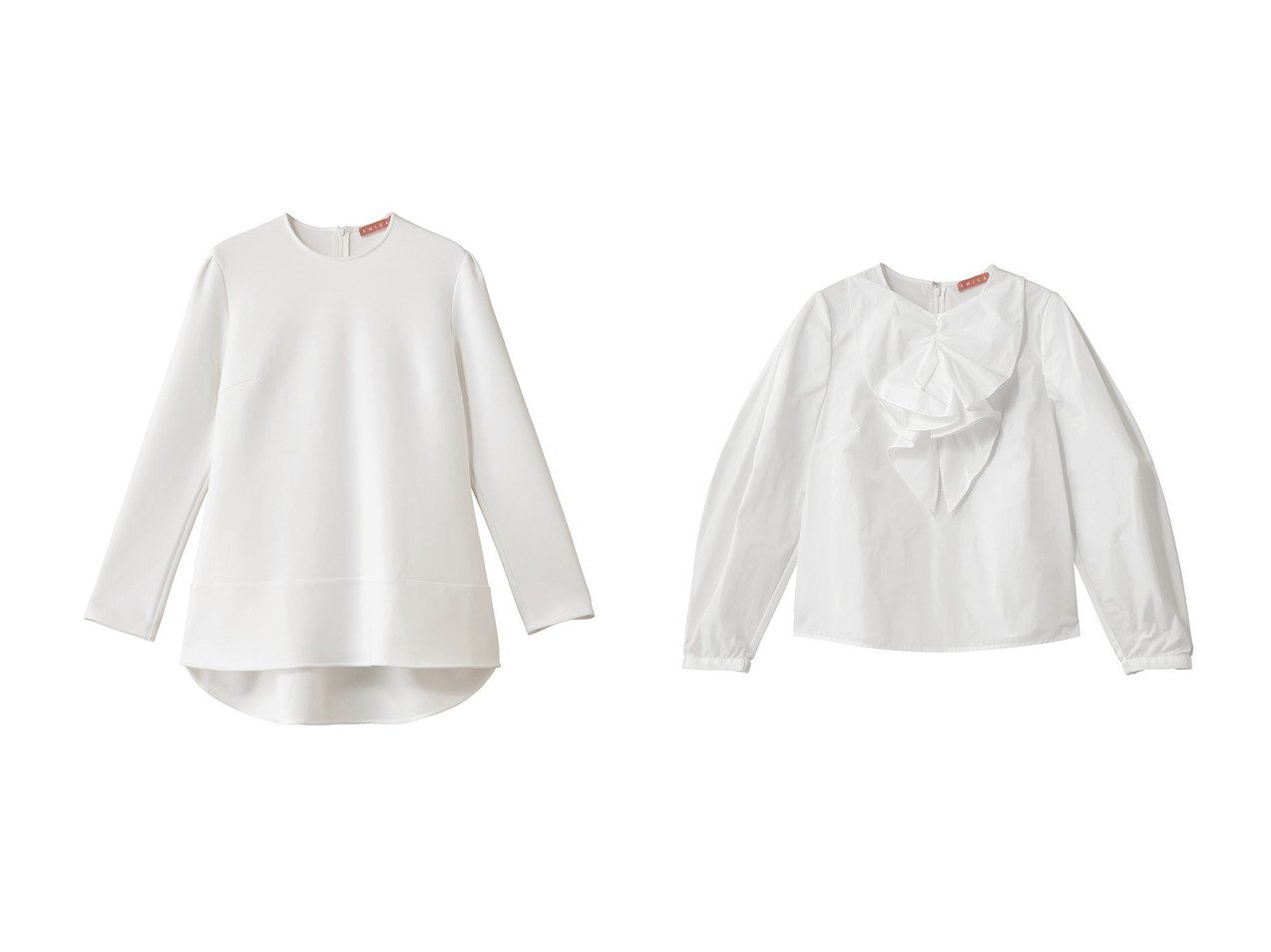 【AMICA/アミカ】のレディートップ&リボンブラウス おすすめ人気トレンドファッション通販アイテム インテリア・キッズ・メンズ・レディースファッション・服の通販 founy(ファニー) 　ファッション　Fashion　レディースファッション　Fashion for Women　トップス・カットソー　Cut & Sew Tops　シャツ・ブラウス・オフィスカジュアル　Elegant Blouses & Button-Ups　ロングTシャツ・Tシャツ　Longline T-Shirts & Tees　カットソー・ベーシックTシャツ　Cut-and-Sewn Tops / Stretch Tees & Basics　インナー　Innerwear　シェイプ　Shape, Slim Fit　スリーブ　Sleeve, Long Sleeve / Short Sleeve　パターン　Pattern, Design Print　ロング　Long, Long-Length　切替　Switching, Contrast Panel　定番　Standard, Basic Item　新作・新入荷　New Arrivals / New In　長袖　Long Sleeve, Full Sleeve　カフス　Cuff Design　クロップド　Cropped, Short Length　コンパクト　Compact, Small Size　タフタ　Taffeta, Structured Fabric　パーティ　Party, Party Style　マニッシュ　Mannish, Boyish　リボン　Ribbon, Bow　エレガント 上品　Elegant　ホワイト系　White　ブルー系　Blue　ブラック系　Black　|ID:crp329100000222492
