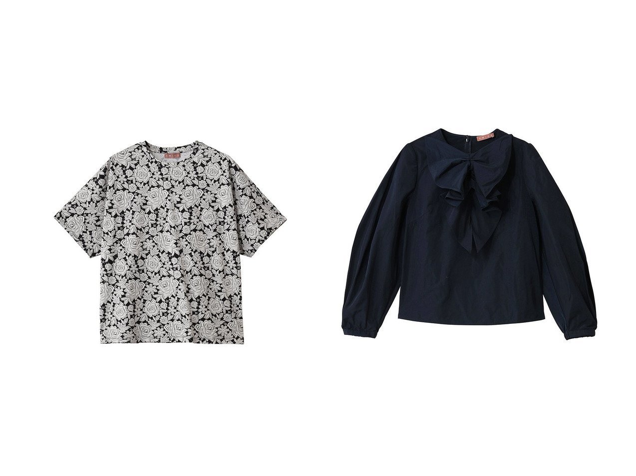 【AMICA/アミカ】のヴィンテージレースTシャツ&リボンブラウス おすすめ人気トレンドファッション通販アイテム インテリア・キッズ・メンズ・レディースファッション・服の通販 founy(ファニー) 　ファッション　Fashion　レディースファッション　Fashion for Women　アウター　Coat / Outerwear Collection　トップス・カットソー　Cut & Sew Tops　シャツ・ブラウス・オフィスカジュアル　Elegant Blouses & Button-Ups　ロングTシャツ・Tシャツ　Longline T-Shirts & Tees　ベスト&ジレ / 重ね着スタイル　Vests & Gilets　カットソー・ベーシックTシャツ　Cut-and-Sewn Tops / Stretch Tees & Basics　エレガント 上品　Elegant　コレクション　Collection, Seasonal Line　ショート　Short, Short Length　スリーブ　Sleeve, Long Sleeve / Short Sleeve　プリント　Print, Printed Pattern　モノトーン　Monotone, Black and White　レース　Lace, Lace Fabric　定番　Standard, Basic Item　新作・新入荷　New Arrivals / New In　ホワイト系　White　ブラック系　Black　ブルー系　Blue　|ID:crp329100000222493