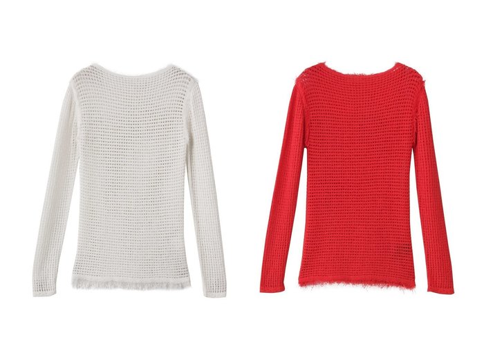 【martinique/マルティニーク】の【CURRENTAGE】Mesh knit おすすめ人気トレンドファッション通販アイテム 人気、トレンドファッション・服の通販 founy(ファニー) ファッション Fashion レディースファッション Fashion for Women トップス・カットソー Cut & Sew Tops ニット Knit Tops & Sweaters カジュアルプルオーバー・ニットトップス Pullovers & Knit Tops / Casual Pullovers おすすめ Recommended / Our Picks フィット Fit, Slim Fit フリンジ Fringe, Tassel メッシュ Mesh, Net Fabric 新作・新入荷 New Arrivals / New In |ID:crp329100000222504