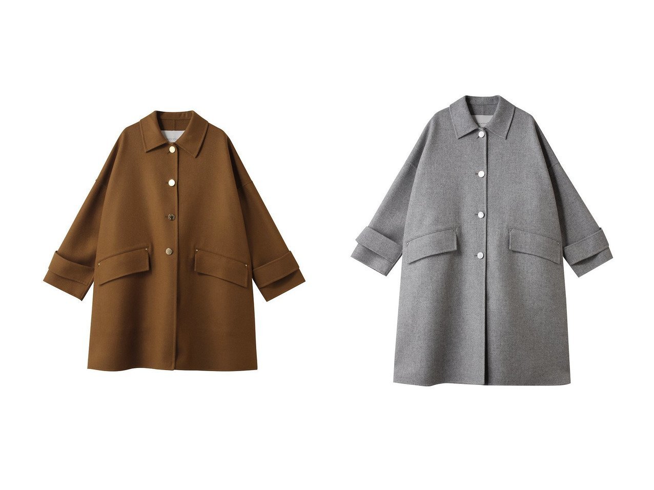 【MACKINTOSH/マッキントッシュ】のHUMBIE ダブルフェイス コート&HUMBIE メタルボタン ダブルフェイス ロングコート おすすめ人気トレンドファッション通販アイテム インテリア・キッズ・メンズ・レディースファッション・服の通販 founy(ファニー) 　ファッション　Fashion　レディースファッション　Fashion for Women　アウター　Coat / Outerwear Collection　コート・ロングコート・ピーコート　Long Coats, Peacoats & More　クラシック　Classic, Timeless Style　ショルダー　Shoulder, Shoulder Strap　シンプル　Simple, Minimal　ダブル　Double, Double-Breasted　ドロップ　Drop Shoulder, Dropped Style　フェイス　Face, Facial Design　ロング　Long, Long-Length　新作・新入荷　New Arrivals / New In　ブルー系　Blue　グレー系　Gray　|ID:crp329100000222544