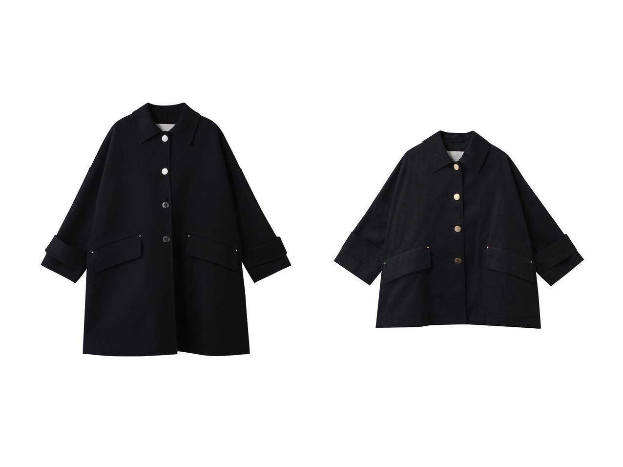 【MACKINTOSH/マッキントッシュ】のHUMBIE ダブルフェイス コート&HUMBIE メタルボタン コーデュロイ デニムジャケット おすすめ人気トレンドファッション通販アイテム インテリア・キッズ・メンズ・レディースファッション・服の通販 founy(ファニー) 　ファッション　Fashion　レディースファッション　Fashion for Women　アウター　Coat / Outerwear Collection　コート・ロングコート・ピーコート　Long Coats, Peacoats & More　レディースジャケット・軽アウター　Jackets　デニムジャケット / カジュアルアウター　Denim Jackets　クラシック　Classic, Timeless Style　ショルダー　Shoulder, Shoulder Strap　シンプル　Simple, Minimal　ダブル　Double, Double-Breasted　ドロップ　Drop Shoulder, Dropped Style　フェイス　Face, Facial Design　ロング　Long, Long-Length　新作・新入荷　New Arrivals / New In　コーデュロイ　Corduroy, Cord Fabric　ショート　Short, Short Length　ジャケット　Jacket, Outerwear　デニム　Denim, Jeans Material　トレンド　Trend, Trending Now　バランス　Balance, Style Balance　メタル　Metal, Metal Parts　リュクス　Luxury, Elegant, High-End, Chic　ワイド　Wide, Wide Fit　春　Spring　秋　Autumn　ブルー系　Blue　|ID:crp329100000222545