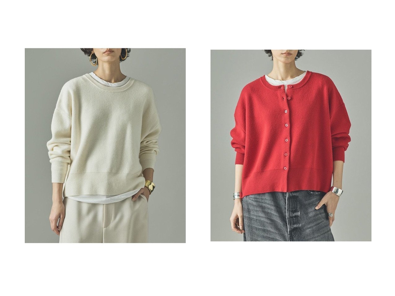 【Curensology/カレンソロジー】のウールカシミヤ2WAYプルオーバー おすすめ人気トレンドファッション通販アイテム インテリア・キッズ・メンズ・レディースファッション・服の通販 founy(ファニー) 　ファッション　Fashion　レディースファッション　Fashion for Women　トップス・カットソー　Cut & Sew Tops　ニット　Knit Tops & Sweaters　カジュアルプルオーバー・ニットトップス　Pullovers & Knit Tops / Casual Pullovers　おすすめ　Recommended / Our Picks　なめらか　Smooth, Silky Texture　ショート　Short, Short Length　ストール　Stole, Wrap　セットアップ　Set-Up, Coordinated Outfit　トレンド　Trend, Trending Now　ワイド　Wide, Wide Fit　新作・新入荷　New Arrivals / New In　ブラック系　Black　グレー系　Gray　オレンジ系　Orange　|ID:crp329100000222556