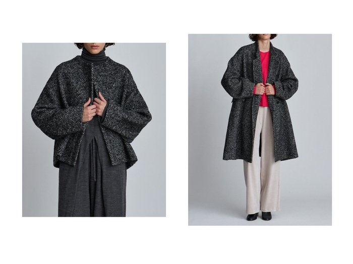 【HOUSE OF LOTUS/ハウス オブ ロータス】のワイドカルゼボトルネックブルゾン&ワイドカルゼスタンドテーラーコート おすすめ人気トレンドファッション通販アイテム 人気、トレンドファッション・服の通販 founy(ファニー) 　ファッション　Fashion　レディースファッション　Fashion for Women　アウター　Coat / Outerwear Collection　レディースジャケット・軽アウター　Jackets　ブルゾンジャケット・スポーティアウター　Blouson Jackets　コート・ロングコート・ピーコート　Long Coats, Peacoats & More　クラシック　Classic, Timeless Style　ジャケット　Jacket, Outerwear　ブルゾン　Blouson, Bomber Jacket　ボトルネック　Bottle Neck, Mock Neck　モダン　Modern, Contemporary　ループ　Loop, Loop Knit　冬　Winter / This Winter　別注　Limited Edition, Custom Order　新作・新入荷　New Arrivals / New In　|ID:crp329100000222559