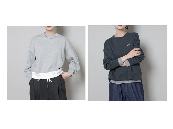 【nano universe/ナノ ユニバース】のブロード切替クルーネック裏毛トップス&別注 Mini Logo Crewneck Sweat おすすめ人気トレンドファッション通販アイテム 人気、トレンドファッション・服の通販 founy(ファニー) ファッション Fashion レディースファッション Fashion for Women トップス・カットソー Cut & Sew Tops レディースパーカー・カジュアルフーディー Casual Hoodies & Sweatshirts スウェット・クルーネックトップス Sweatshirts & Crewnecks / Relaxed Fit Sweat Tops 切替 Switching, Contrast Panel ストライプ Stripe, Striped Pattern バランス Balance, Style Balance ブロード Broadcloth, Fine Cotton ベーシック Basic, Essential ミックス Mix, Mixed Style ループ Loop, Loop Knit ワイド Wide, Wide Fit おすすめ Recommended / Our Picks 2025年 2025 2025-2026秋冬・A/W Autumn/Winter 2025–26 AW25–26 |ID:crp329100000222566