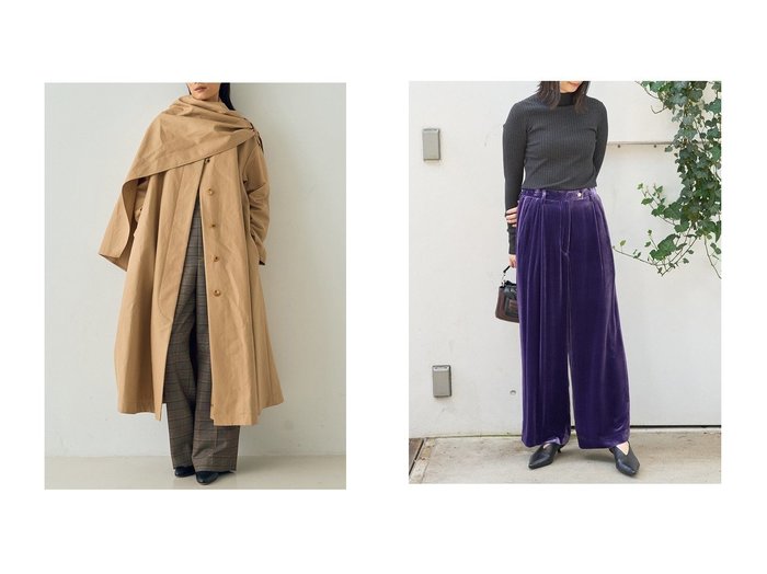 【DESIGN WORKS/デザイン ワークス】のマルチウェイトレンチコート&ウールバックボタンハイネックニット おすすめ人気トレンドファッション通販アイテム 人気、トレンドファッション・服の通販 founy(ファニー) ファッション Fashion レディースファッション Fashion for Women アウター Coat / Outerwear Collection コート・ロングコート・ピーコート Long Coats, Peacoats & More トレンチコート / 春秋の定番アウター Trench Coats トップス・カットソー Cut & Sew Tops ニット Knit Tops & Sweaters カジュアルプルオーバー・ニットトップス Pullovers & Knit Tops / Casual Pullovers エレガント 上品 Elegant クラシカル Classical, Vintage-Inspired ストール Stole, Wrap ファブリック Fabric, Textile フレア Flare, Flared ロング Long, Long-Length ワイド Wide, Wide Fit おすすめ Recommended / Our Picks 新作・新入荷 New Arrivals / New In |ID:crp329100000222590