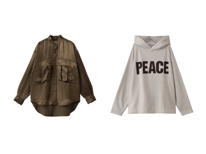 【KATHARINE HAMNETT LONDON/キャサリンハムネット】のアセテートパラシュート ボタンダウン シャツ&ガーメント ウオッシュ スローガン フーディ プルオーバー おすすめ人気トレンドファッション通販アイテム 人気、トレンドファッション・服の通販 founy(ファニー) ファッション Fashion レディースファッション Fashion for Women トップス・カットソー Cut & Sew Tops シャツ・ブラウス・オフィスカジュアル Elegant Blouses & Button-Ups レディースパーカー・カジュアルフーディー Casual Hoodies & Sweatshirts ロングTシャツ・Tシャツ Longline T-Shirts & Tees カジュアルプルオーバー・ニットトップス Pullovers & Knit Tops / Casual Pullovers スウェット・クルーネックトップス Sweatshirts & Crewnecks / Relaxed Fit Sweat Tops カットソー・ベーシックTシャツ Cut-and-Sewn Tops / Stretch Tees & Basics スリーブ Sleeve, Long Sleeve / Short Sleeve ダウン Down, Puffer ポケット Pocket, Pocket Detail ロング Long, Long-Length 新作・新入荷 New Arrivals / New In |ID:crp329100000222602
