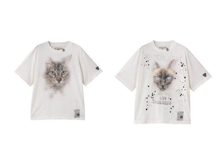 【Maison MIHARA YASUHIRO/メゾン ミハラヤスヒロ】のCAT PRINTED Tシャツ&EMBELLISHED DISTRESSED Tシャツ おすすめ人気トレンドファッション通販アイテム 人気、トレンドファッション・服の通販 founy(ファニー) ファッション Fashion レディースファッション Fashion for Women トップス・カットソー Cut & Sew Tops シャツ・ブラウス・オフィスカジュアル Elegant Blouses & Button-Ups ロングTシャツ・Tシャツ Longline T-Shirts & Tees カットソー・ベーシックTシャツ Cut-and-Sewn Tops / Stretch Tees & Basics ショート Short, Short Length スリーブ Sleeve, Long Sleeve / Short Sleeve バランス Balance, Style Balance フロント Front, Front Design ボトム Bottoms, Lower Wear 新作・新入荷 New Arrivals / New In |ID:crp329100000222613