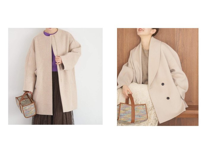 【IENA/イエナ】のSuper140 フォルムコート&Super160 ショールカラーハーフコート おすすめ人気トレンドファッション通販アイテム 人気、トレンドファッション・服の通販 founy(ファニー) ファッション Fashion レディースファッション Fashion for Women アウター Coat / Outerwear Collection コート・ロングコート・ピーコート Long Coats, Peacoats & More 2025年 2025 2025-2026秋冬・A/W Autumn/Winter 2025–26 AW25–26 カフス Cuff Design パッチ Patch, Appliqué フォルム Silhouette, Form ポケット Pocket, Pocket Detail 別注 Limited Edition, Custom Order ショール Shawl, Wrap ハーフ Half, Half-Length 定番 Standard, Basic Item |ID:crp329100000222620